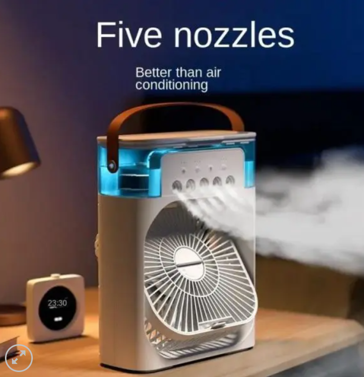 Portable USB Air Cooler Fan with Dream Light and Humidifier